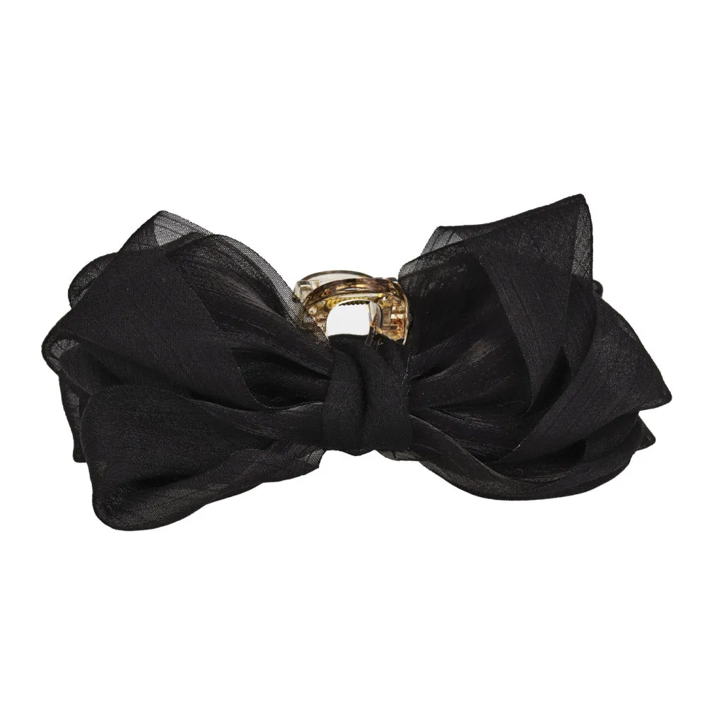 Sheer Soft Bow Medium Hair Clip