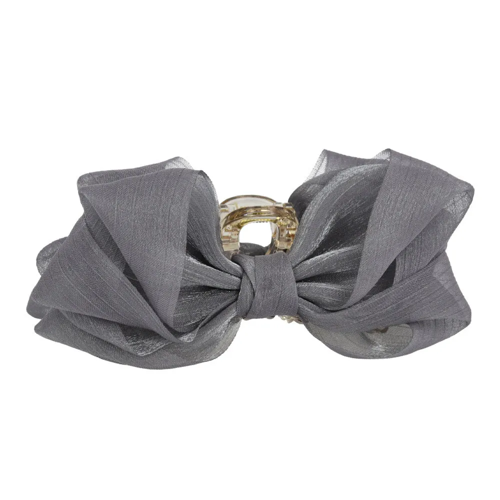 Sheer Soft Bow Medium Hair Clip