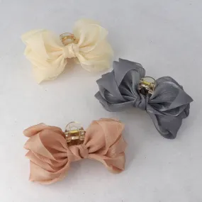 Sheer Soft Bow Medium Hair Clip