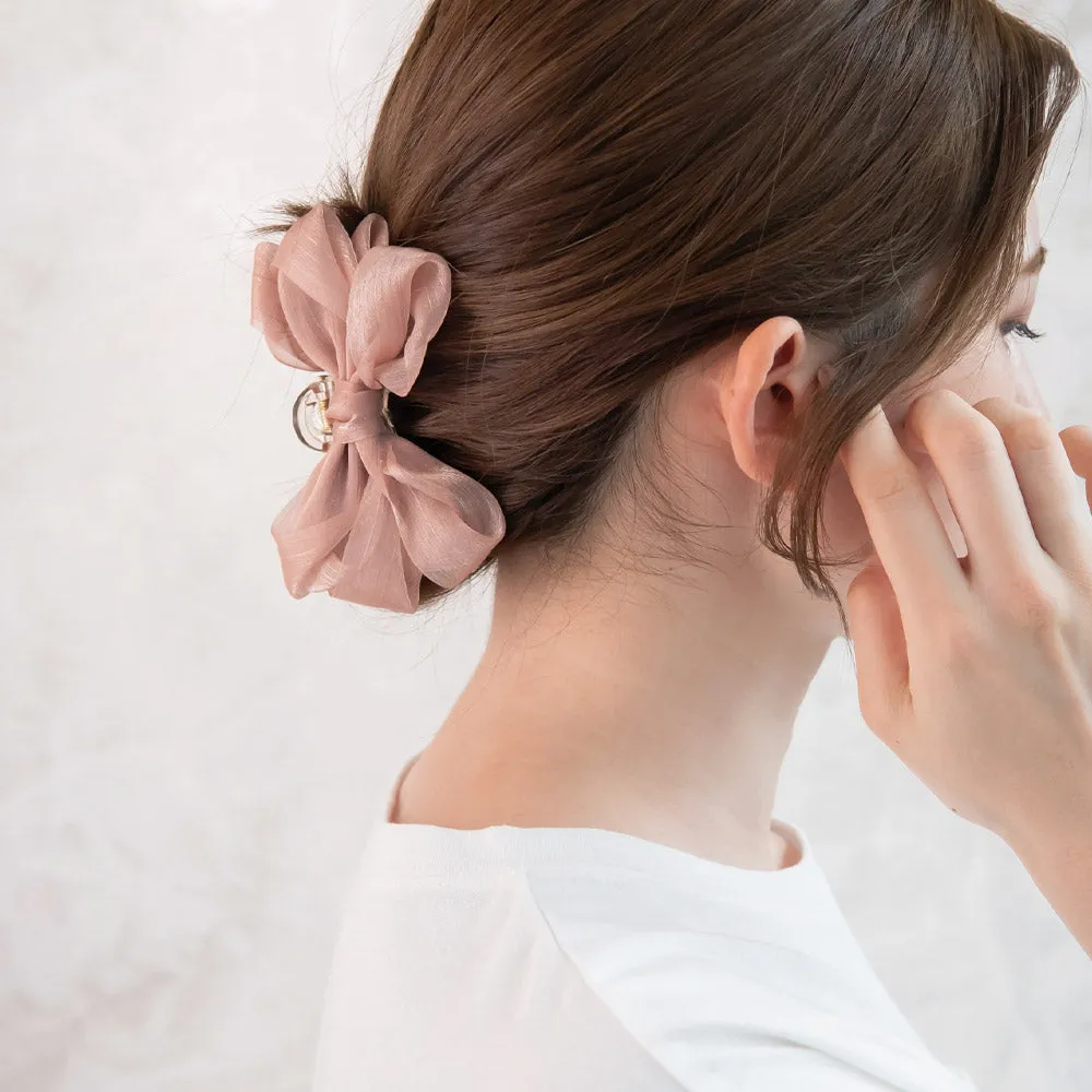 Sheer Soft Bow Medium Hair Clip
