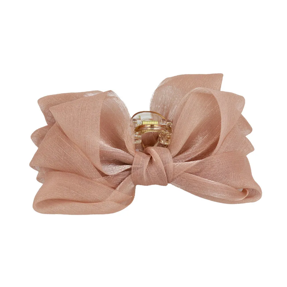 Sheer Soft Bow Medium Hair Clip