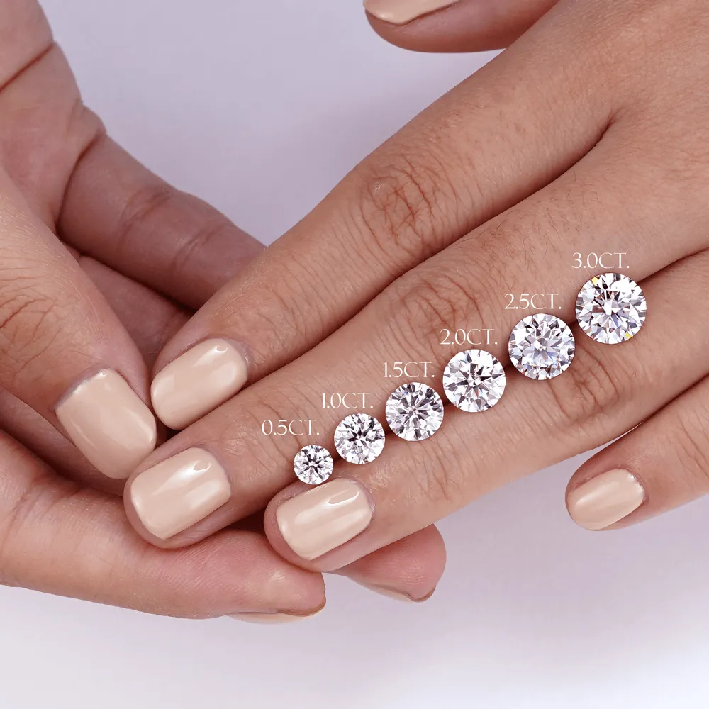 Six-Prong French Pavé Round Cut Engagement Ring