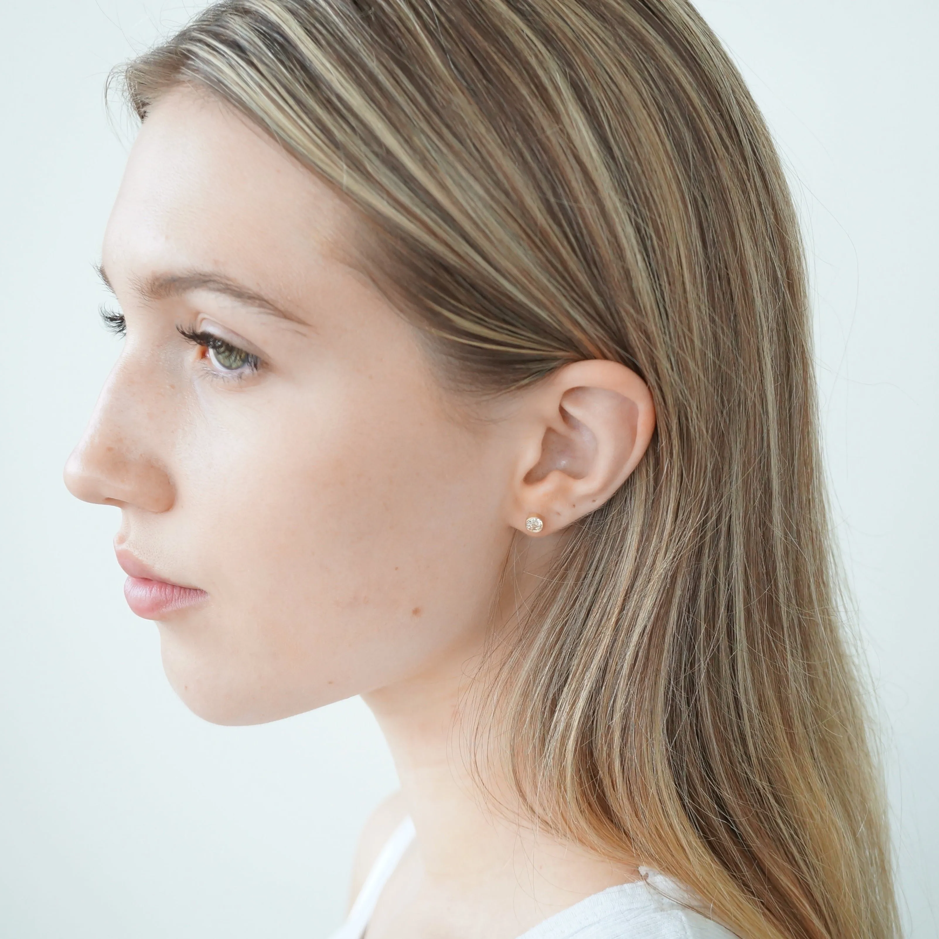 SOLD Repurposed Diamond Stud Earrings, 0.60 Carats