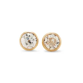 SOLD Repurposed Diamond Stud Earrings, 0.60 Carats