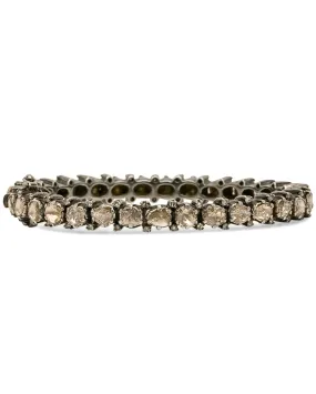 Sterling Silver Full Diamond Bangle Bracelet