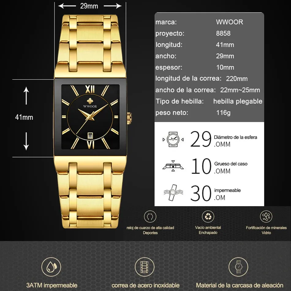 Stylish Quartz Stainless Steel Watch for Men