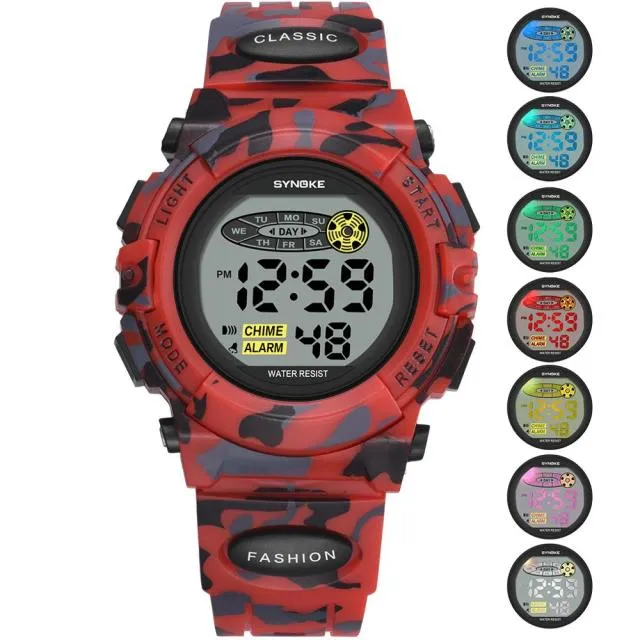 SYNOKE LED Digital Sports Watch
