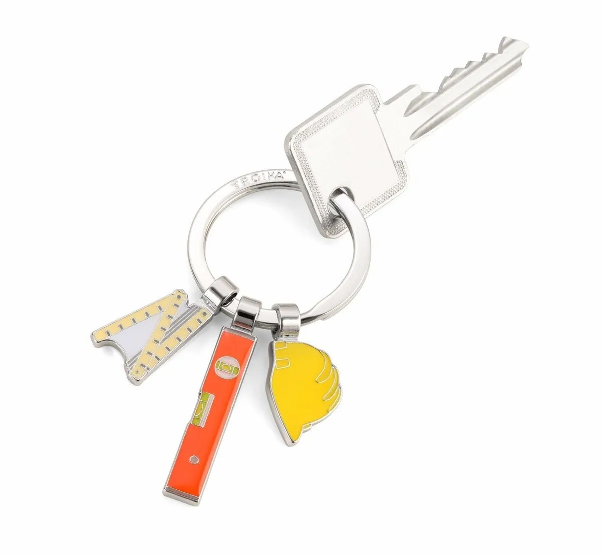 Troika Keychain Bob, Charm Keychain with 3 Construction charms