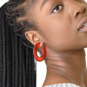 Twiggy Retro Hoop Earrings