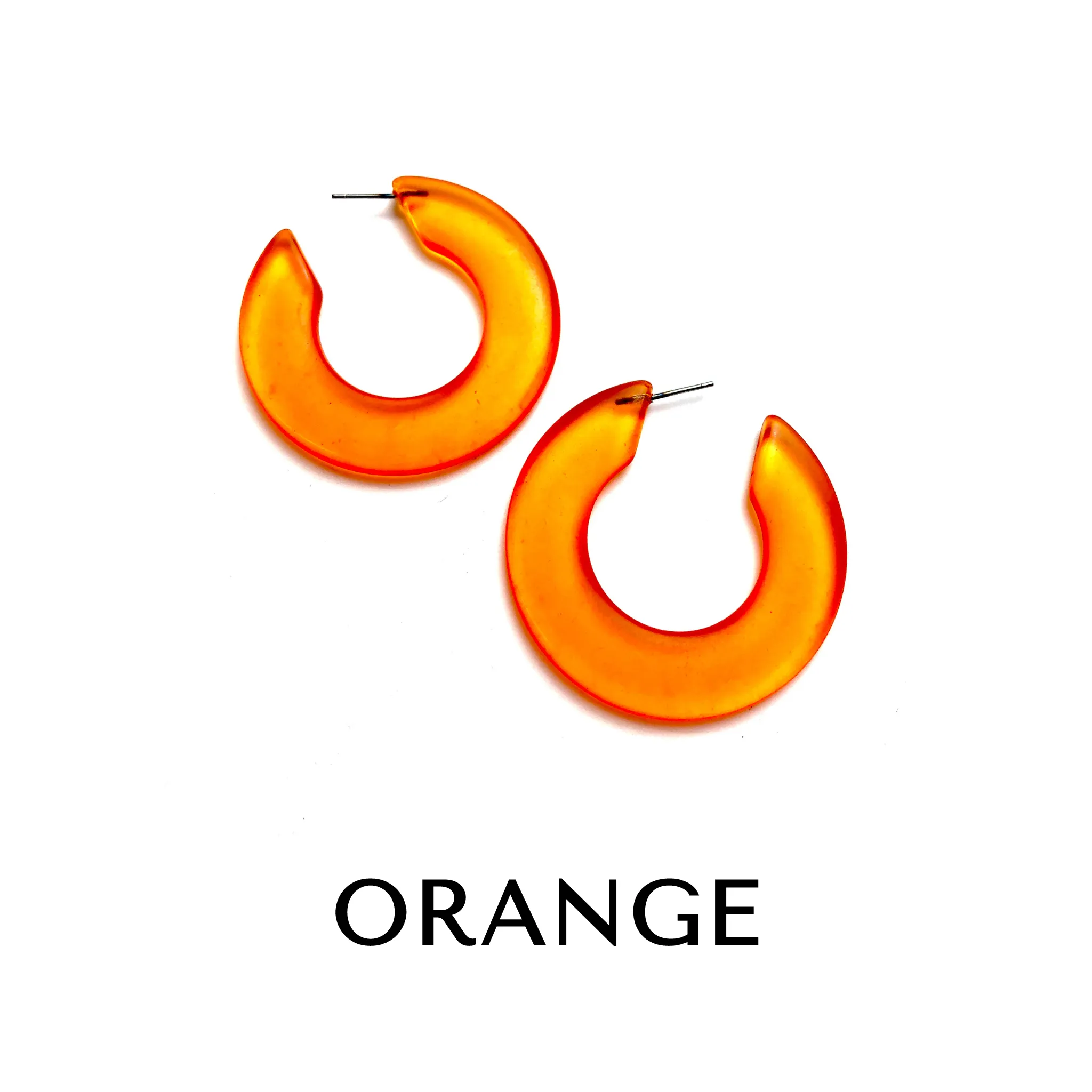 Twiggy Retro Hoop Earrings