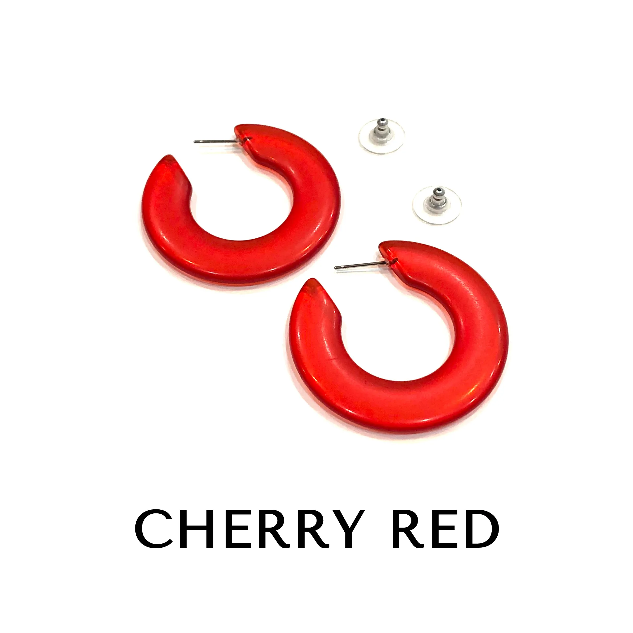Twiggy Retro Hoop Earrings
