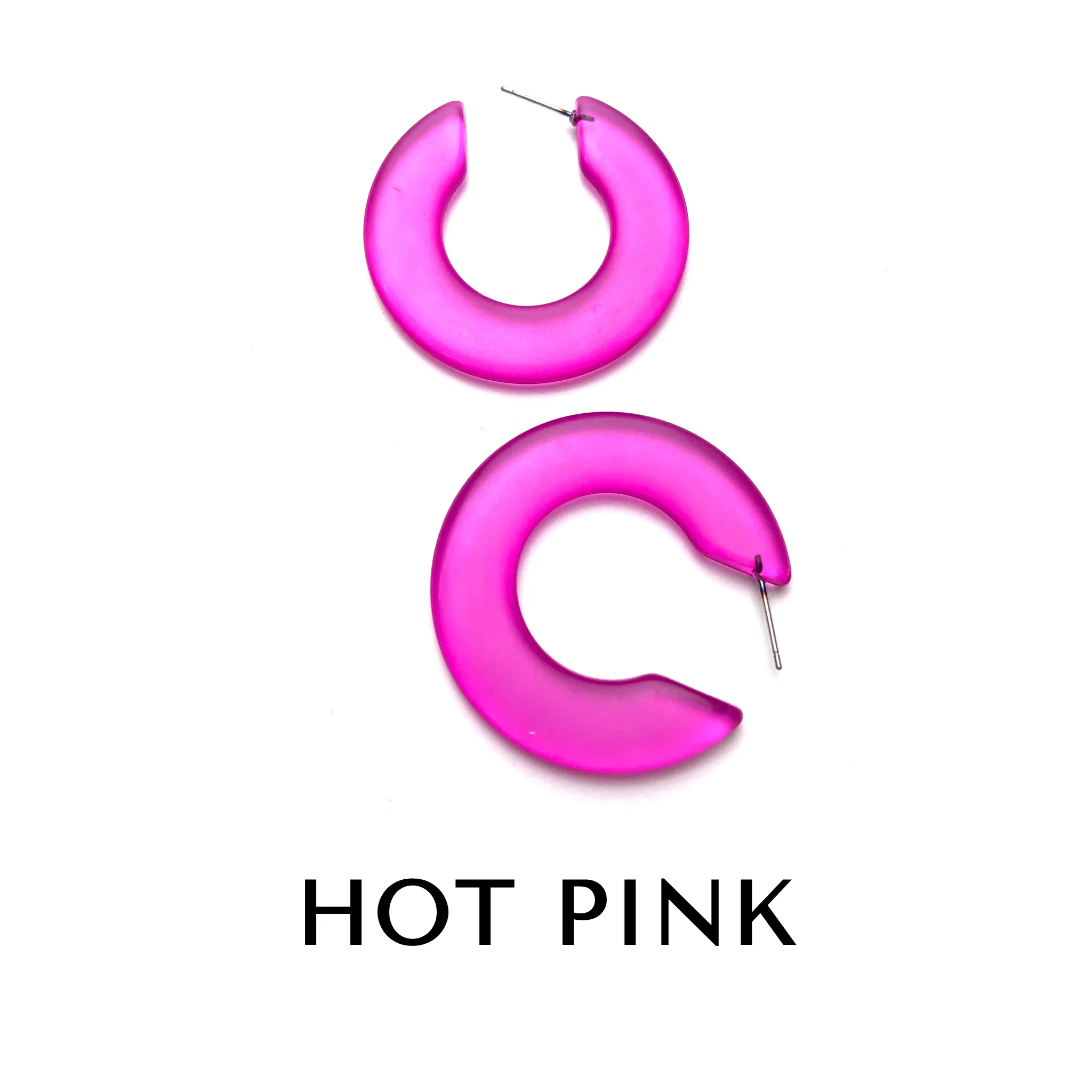 Twiggy Retro Hoop Earrings