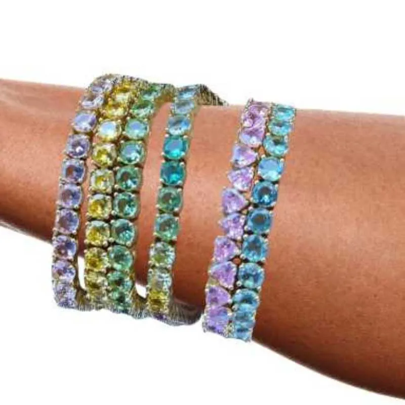 White 18K Gold Cubic Zirconia Tennis Bracelet
