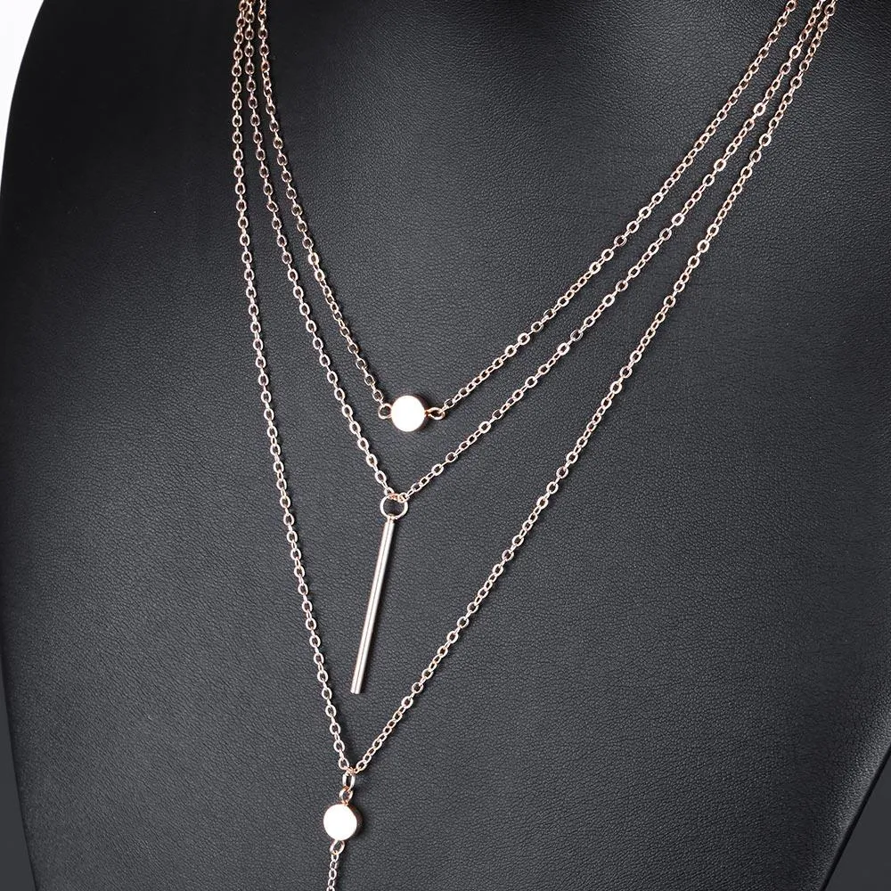 Women's Multi-Layer Tassel Charm Necklace